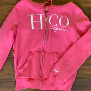 Pink Hollister hoodie
